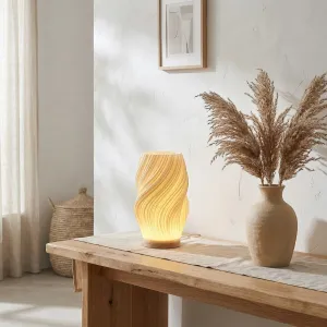 Twisted Japandi Table Lamp with Soft Light — view 5