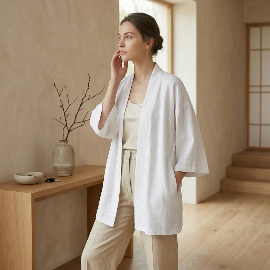Unisex Solid-Color Japanese Jacket