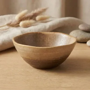 Wabi-Sabi Japanese Ceramic Bowl in Natural Tone — view 1