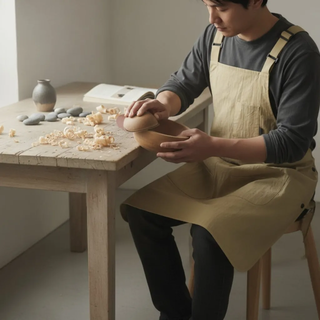 Waterproof Japanese Work Apron — a piece designed for serenity