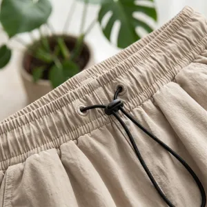 Women's Cargo Parachute Pants with Drawstrings — view 5
