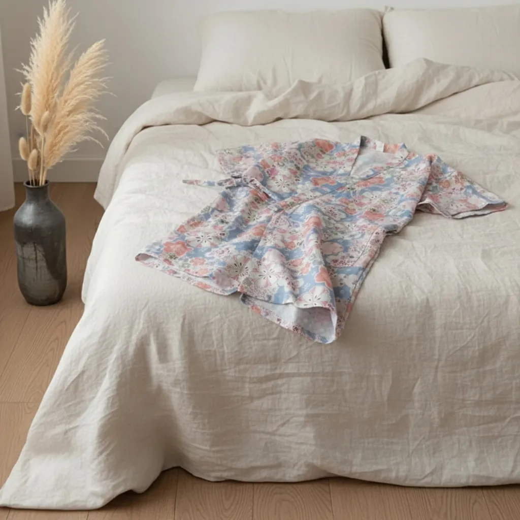 Women's Japanese Floral Pajama Set with Shorts — flexible, beautiful styling