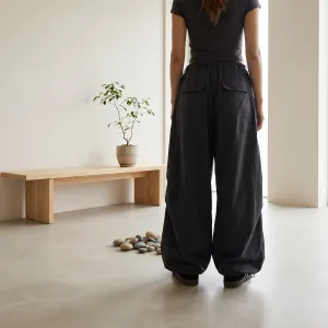 Women's Parachute Pants with Adjustable Drawstring — view 2