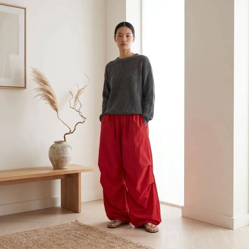 Women's Red Balloon Parachute Pants