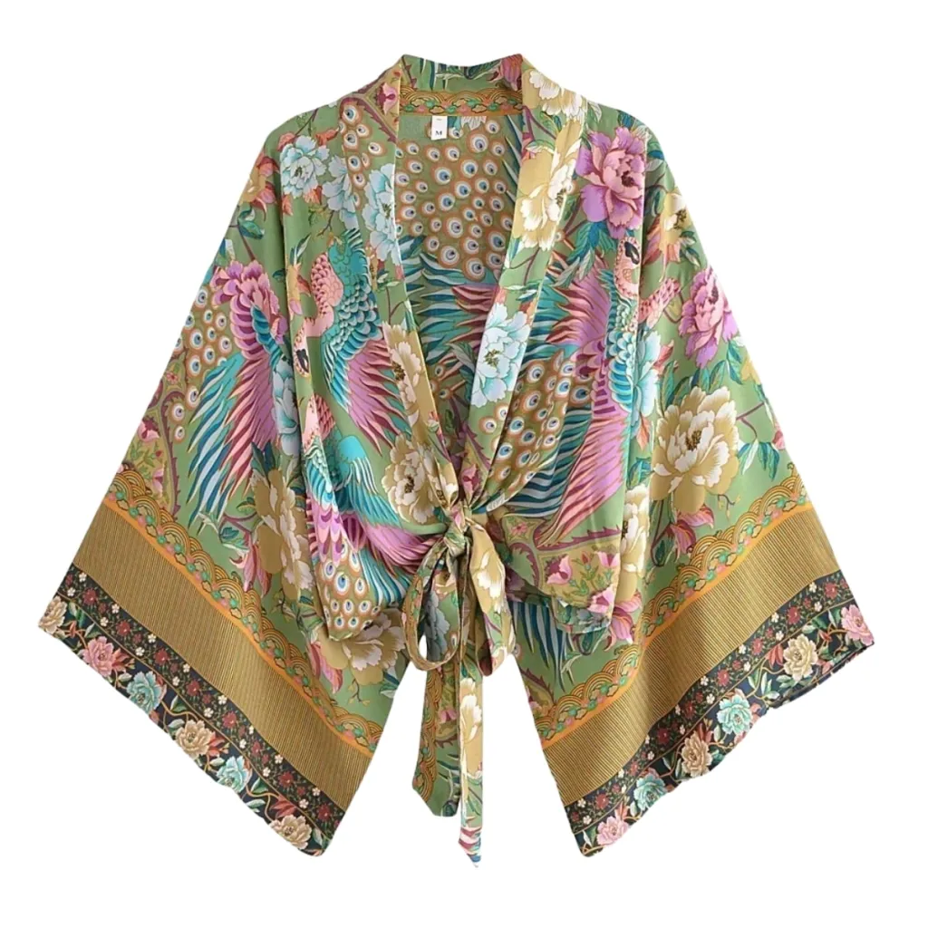 Women's Short Boho Kimono — a piece designed for serenity