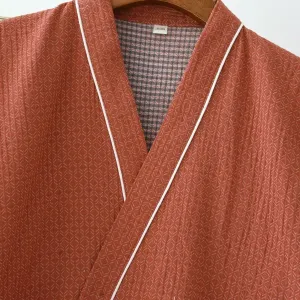 Women's Terracotta Cotton Jinbei — view 5