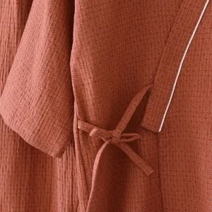 Women's Terracotta Cotton Jinbei — view 6