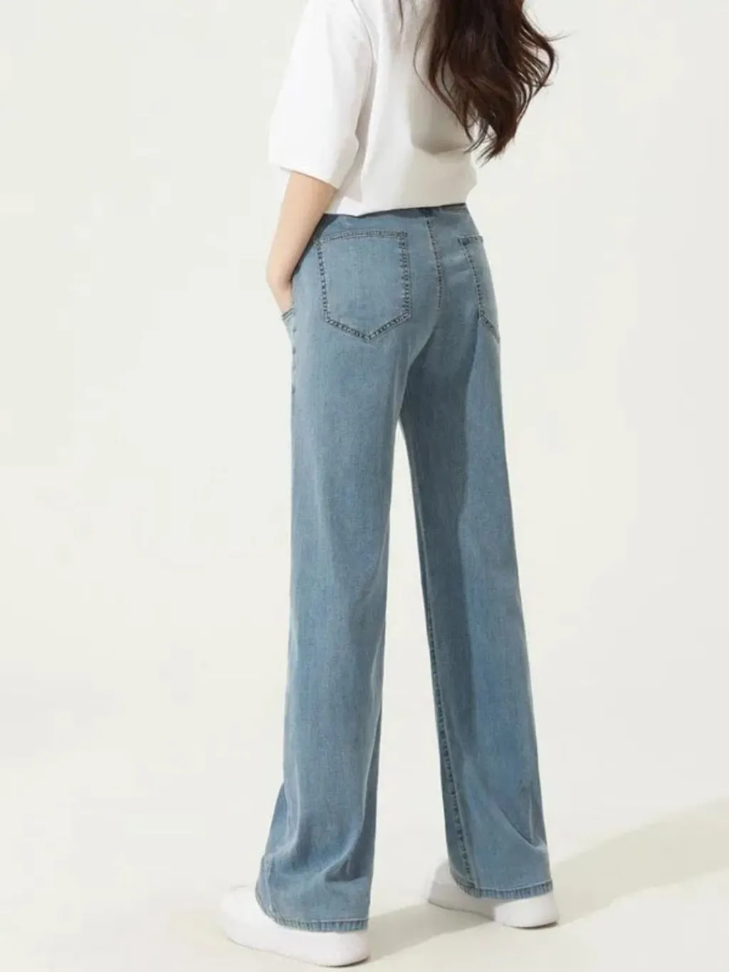 Blue Straight-Leg Maternity Jeans — endless ways to style it
