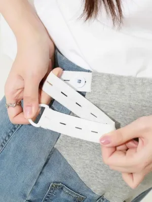 Blue Straight-Leg Maternity Jeans — view 6