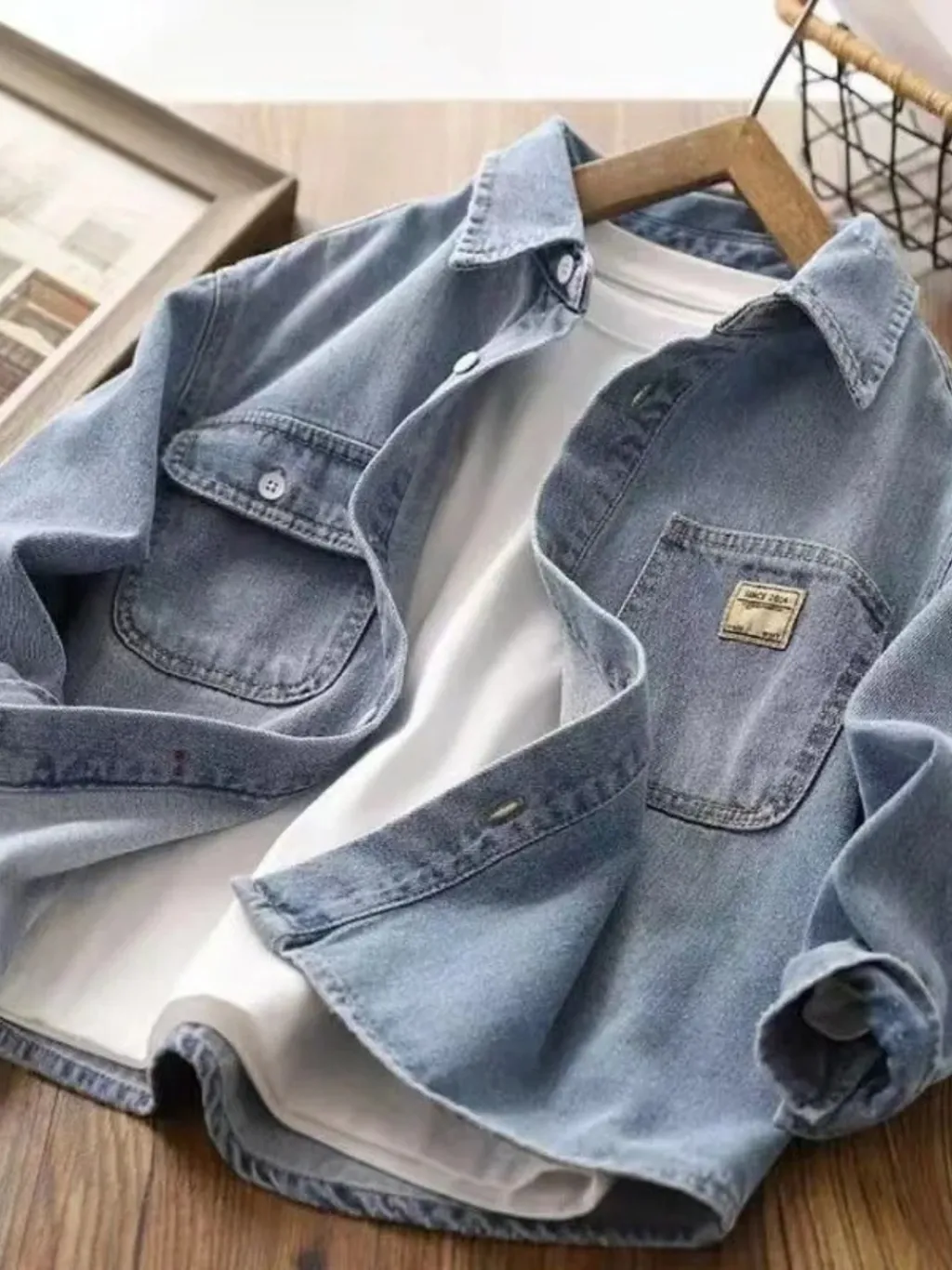 Boys' Blue Denim Overshirt Jacket — a pair designed to be worn everywhere
