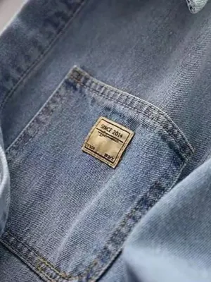 Boys' Blue Denim Overshirt Jacket — view 3