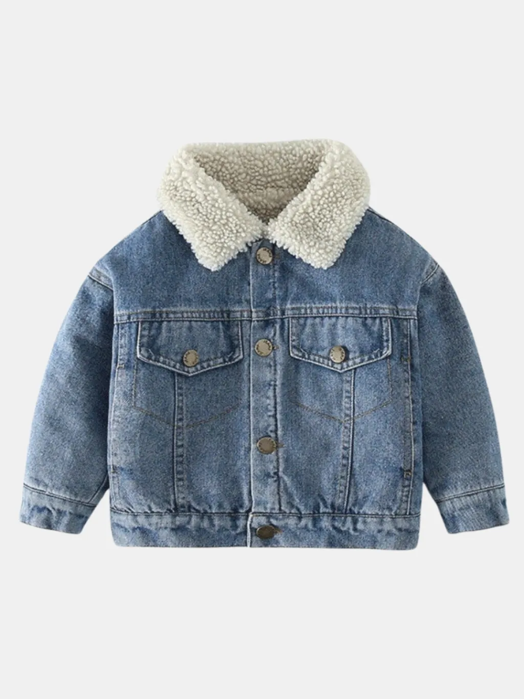 Boys' Denim Jacket with Faux Shearling Lining — a pair designed to be worn everywhere