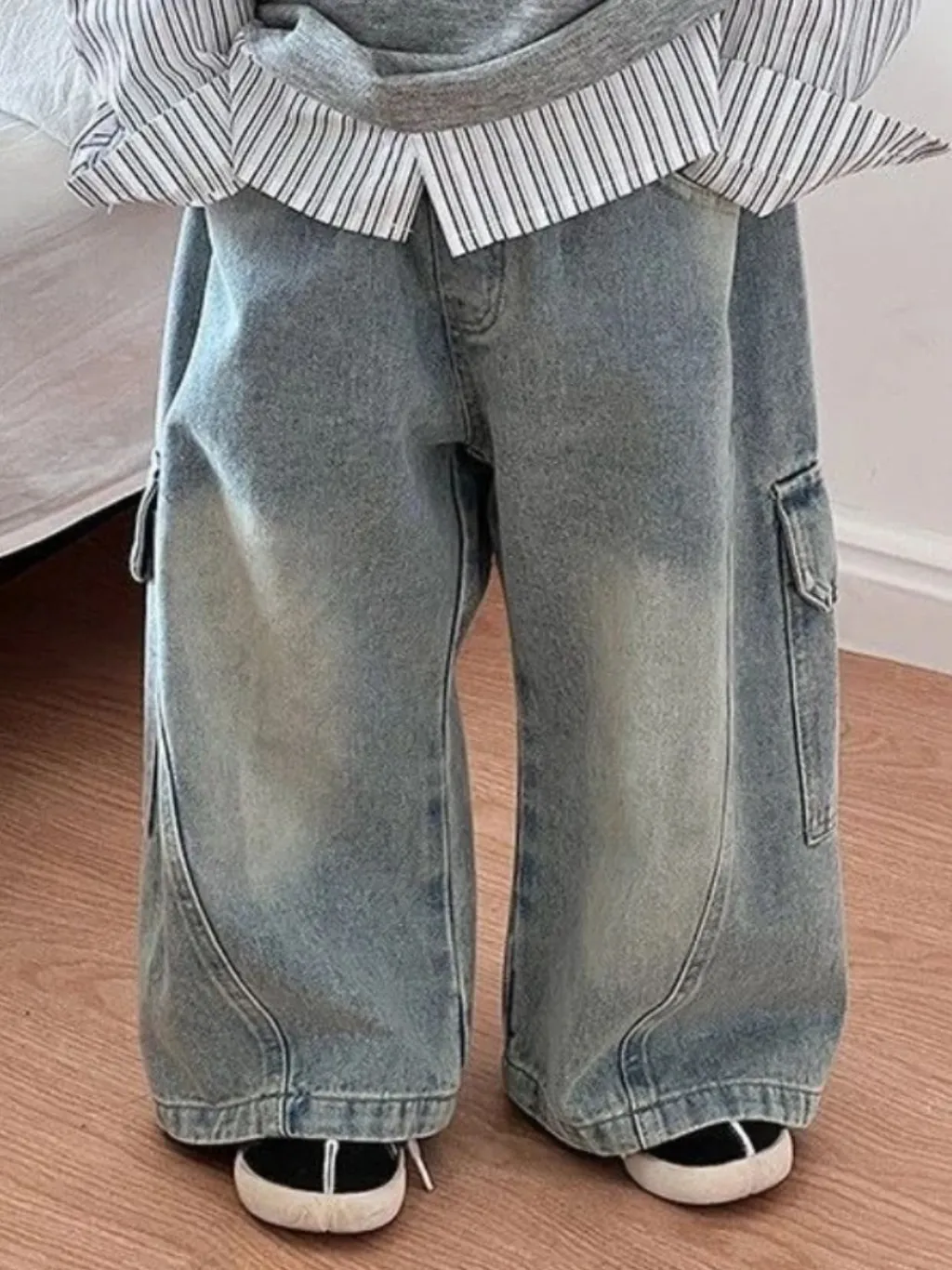 Boys' Baggy Jeans with Vintage Washed Effect — a pair designed to be worn everywhere