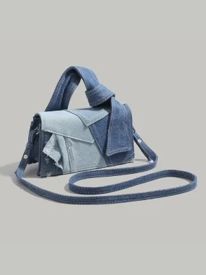 Elegant Two-Tone Denim Bag — view 3