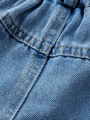 Girls' Denim Skort with Colourful Buttons — view 6