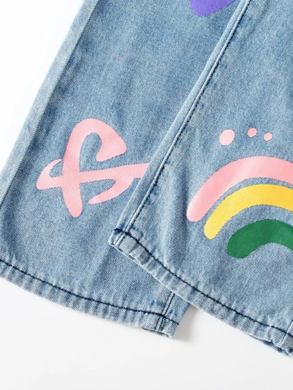 Girls' Denim Dungarees with Playful Motif — endless ways to style it