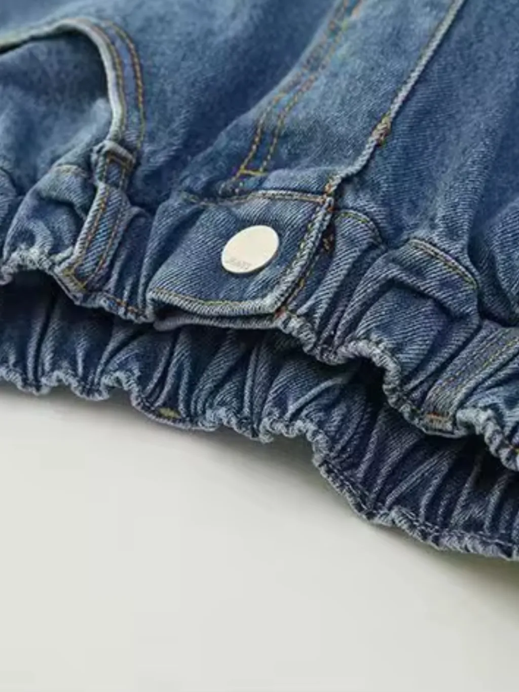 Girls' Straight-Leg Denim Bermuda Shorts with Elasticated Waist — endless ways to style it