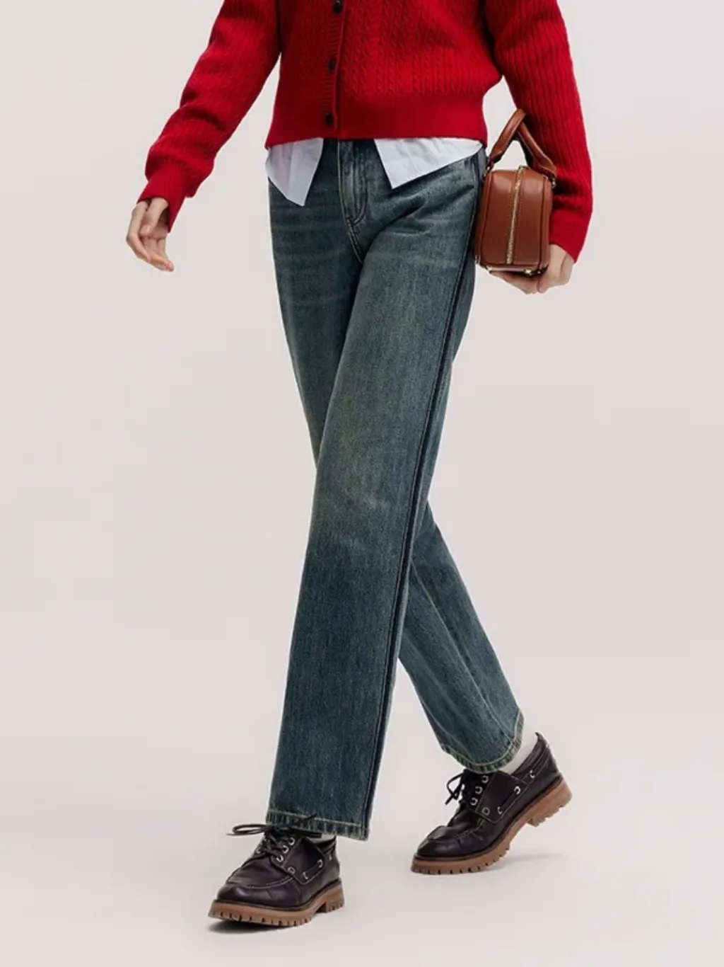 High-Waisted Vintage Washed Mom Jeans — quality denim, made to last