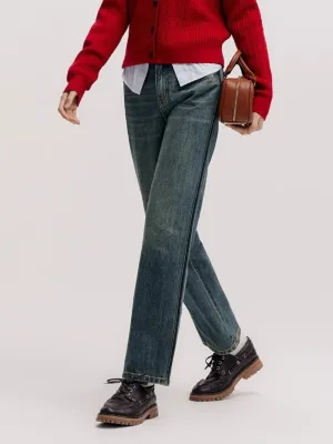 High-Waisted Vintage Washed Mom Jeans — view 3