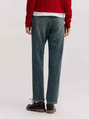 High-Waisted Vintage Washed Mom Jeans — view 4