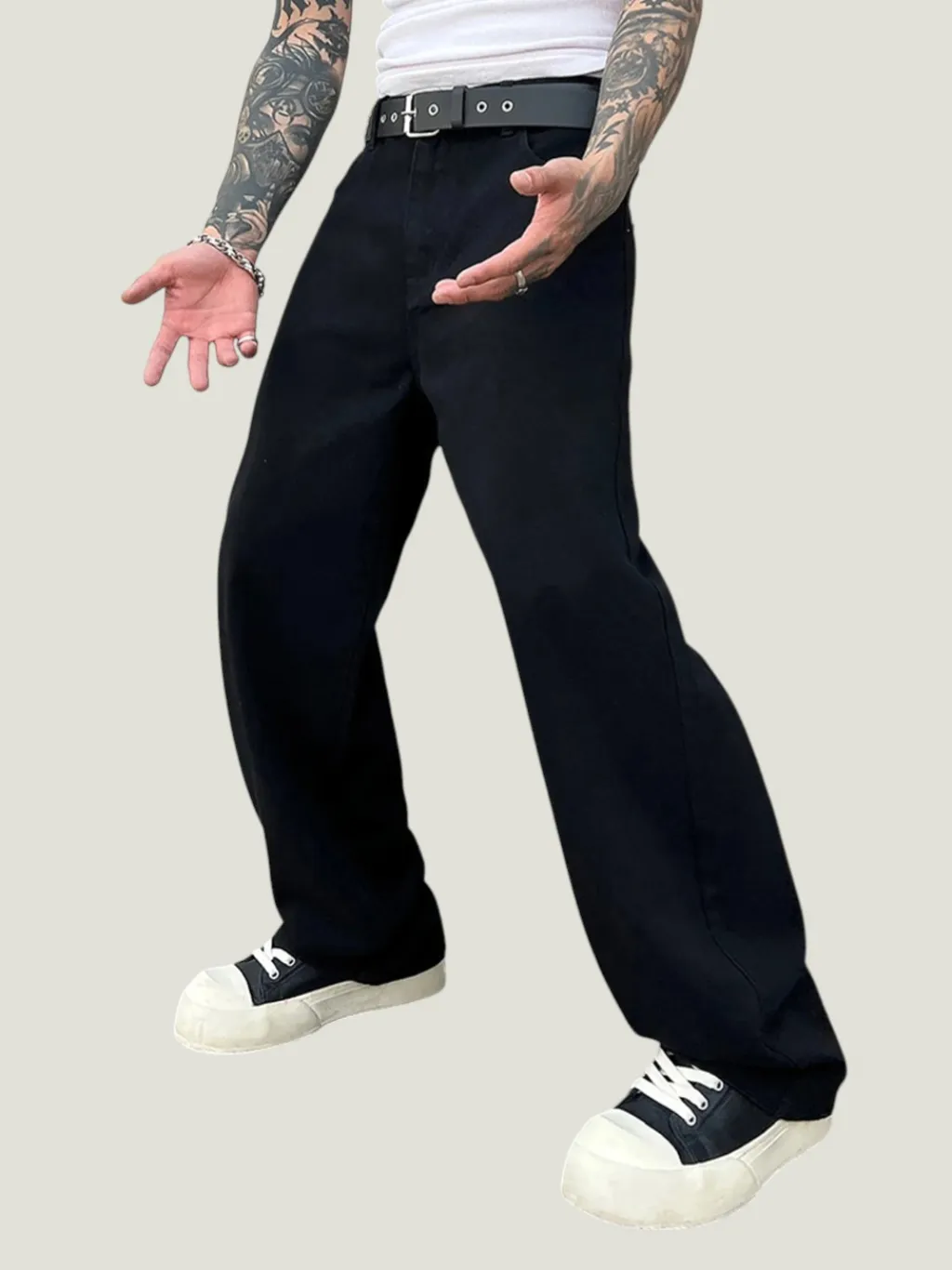 Intense Black Wide-Leg Skater Jeans — a pair designed to be worn everywhere