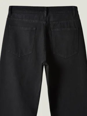 Intense Black Wide-Leg Skater Jeans — view 6