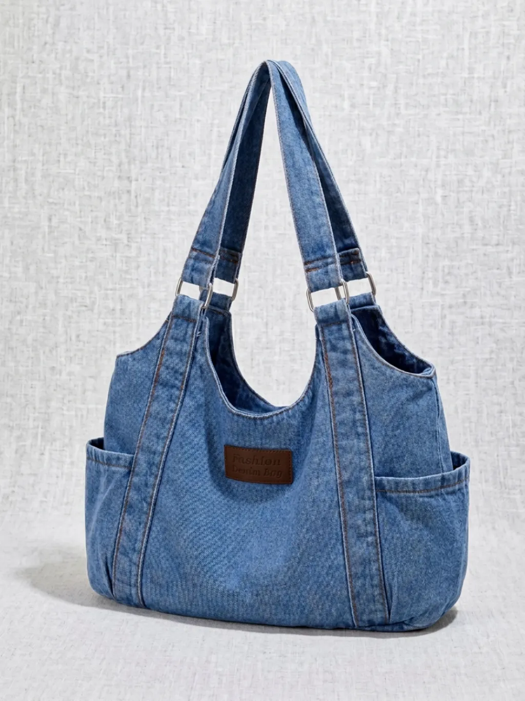 Large Denim Shoulder Shopper Bag — endless ways to style it