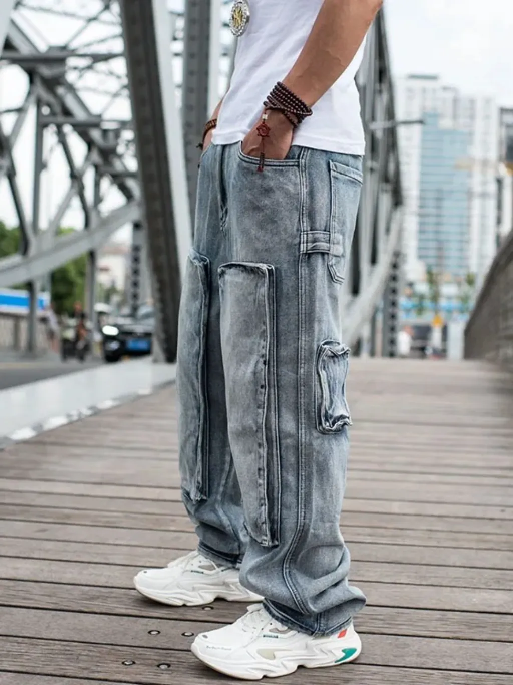 Loose-Fit Skater Jeans with Durable Knee Reinforcement — endless ways to style it