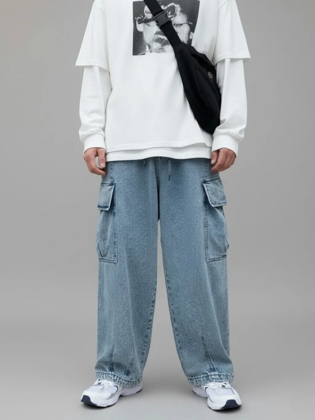 Men's Baggy Cargo Jeans with Wide Comfortable Fit — quality denim, made to last