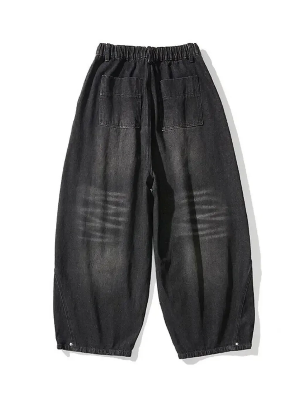 Men's Balloon-Fit Jeans in Black Denim — quality denim, made to last