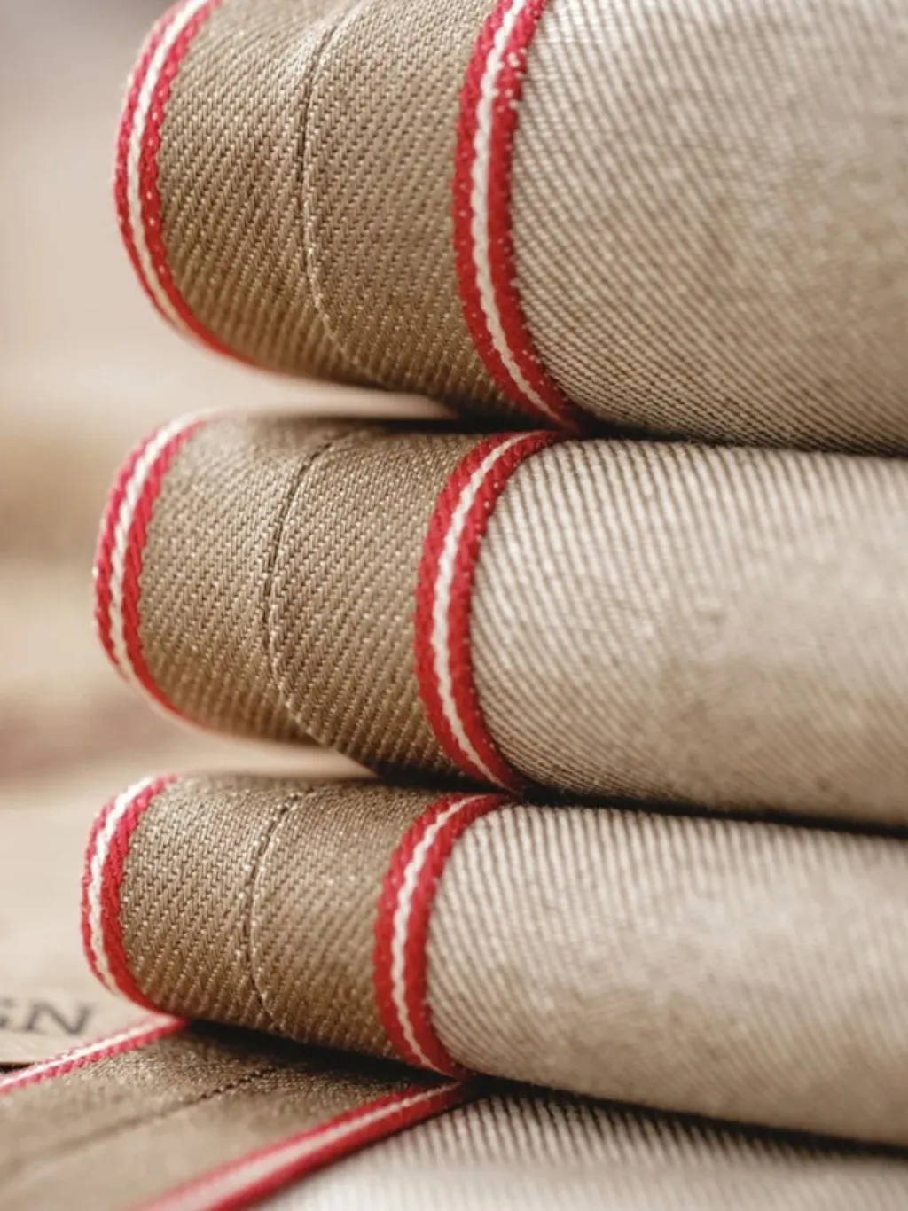 Men's Beige Tapered Jeans, Artisan Finishes — endless ways to style it