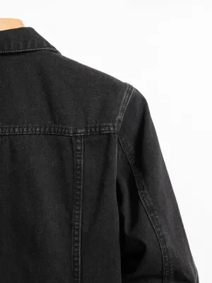 Men's Black Denim Jacket — view 5