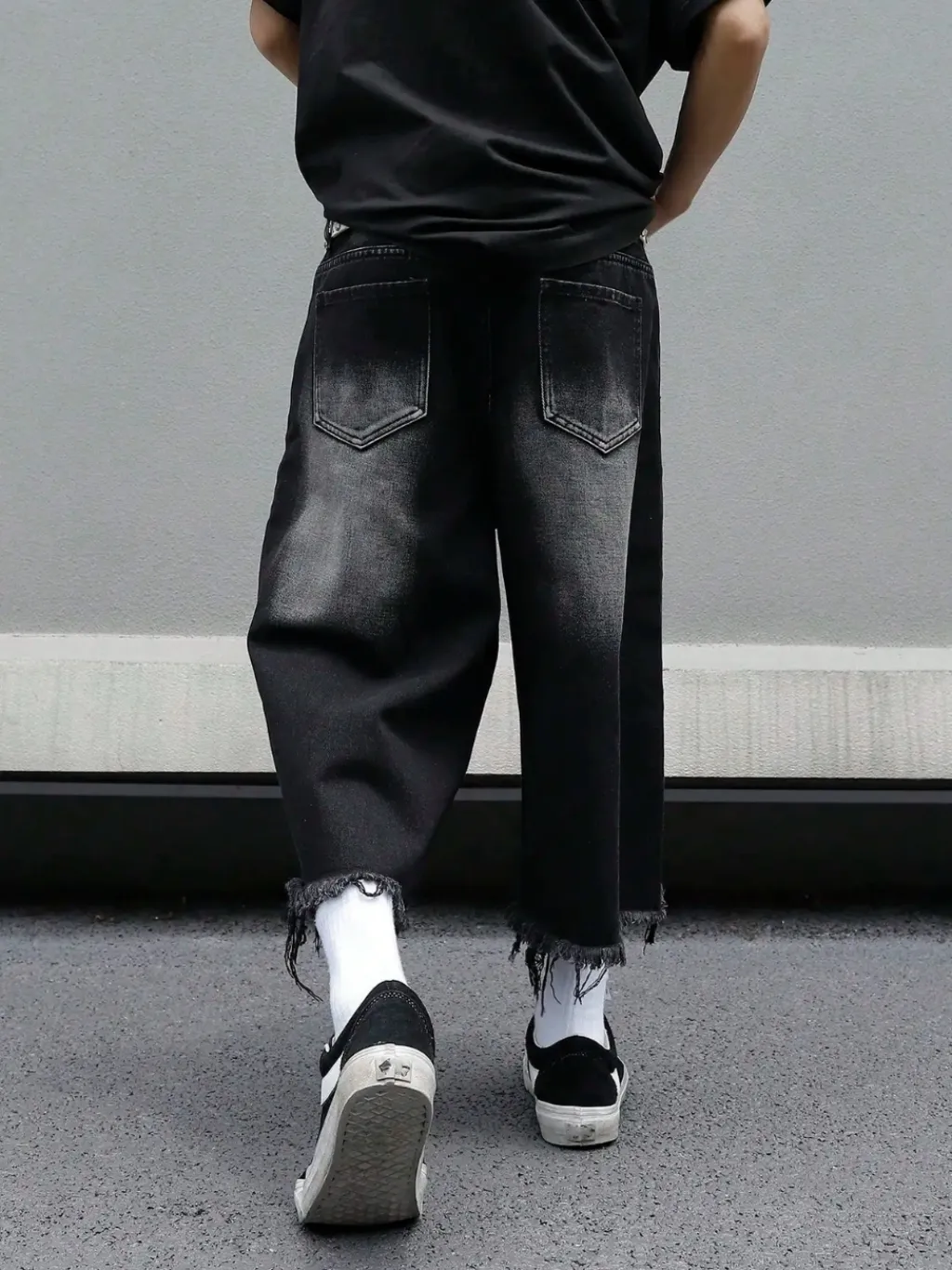 Men's Black Washed Relaxed Denim Bermuda Shorts — endless ways to style it