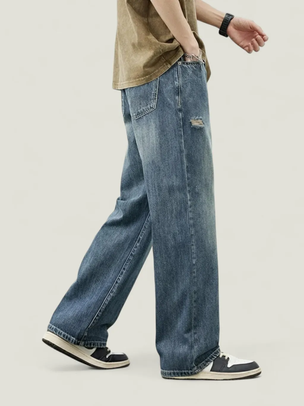 Men's Blue Vintage Washed Skater Jeans — quality denim, made to last