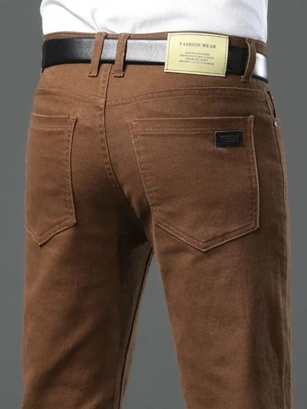 Men's Brown Regular Fit Jeans — quality denim, made to last