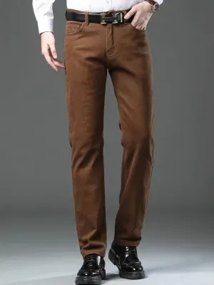 Men's Brown Regular Fit Jeans — view 4