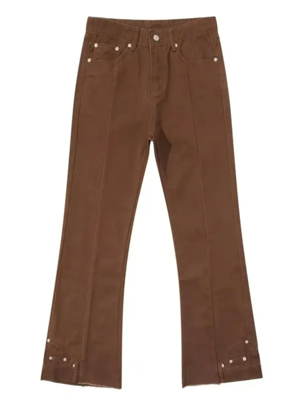 Men's Brown Vintage-Style Flared Jeans — endless ways to style it