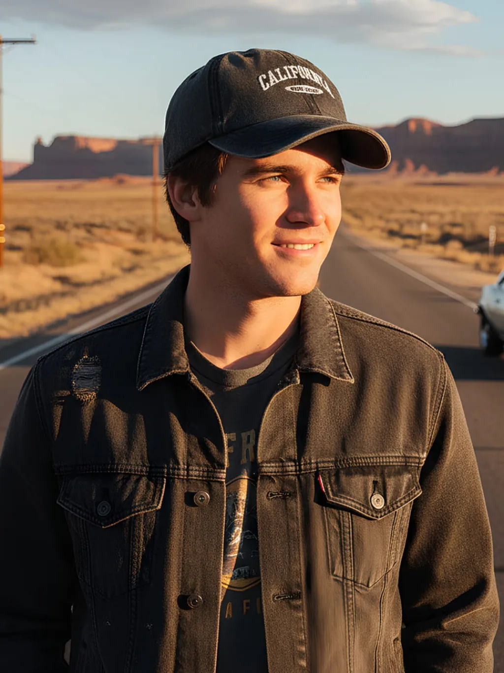 Men's California Denim Cap — a pair designed to be worn everywhere