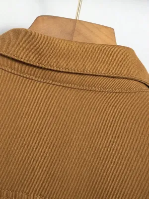 Men's Camel Denim Jacket — view 6