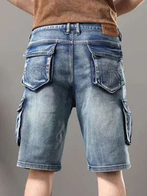 Men's Cargo Denim Shorts — view 4