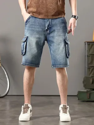 Men's Cargo Denim Shorts — view 6