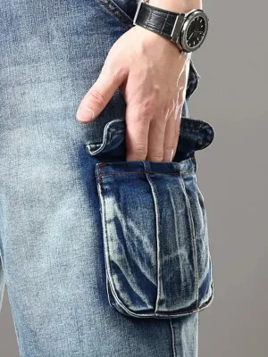 Men's Cargo Denim Shorts — view 7