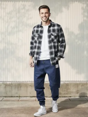 Men's Casual Jogger Jeans with Elastic Waist — view 1