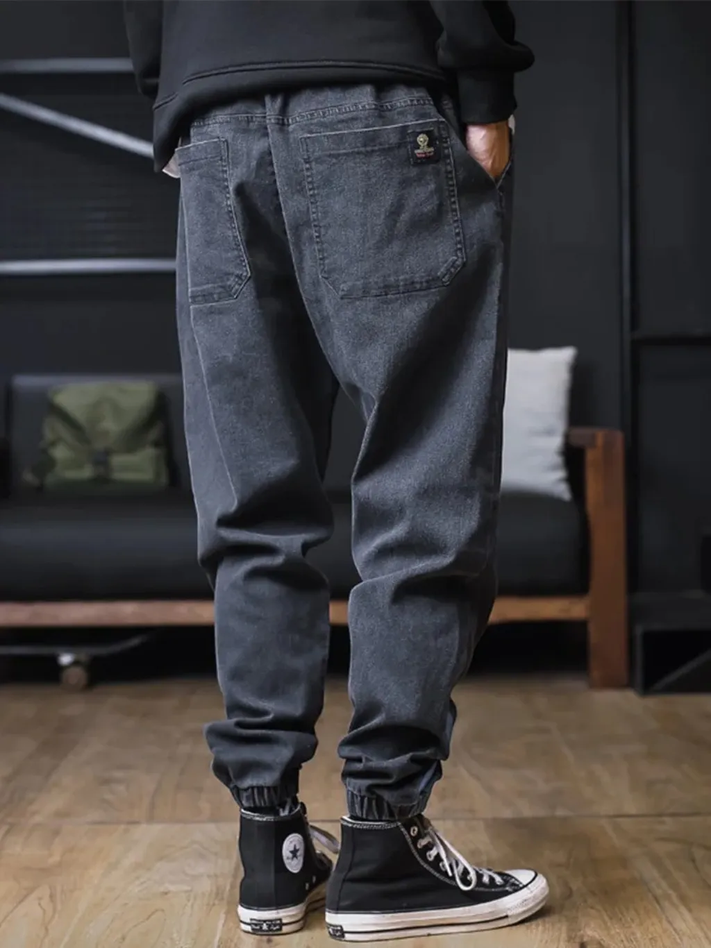 Men's Casual Jogger Jeans with Elastic Waist — quality denim, made to last
