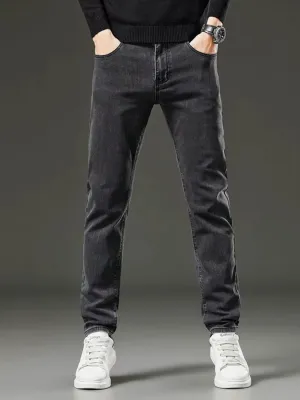 Men's Charcoal Grey Slim-Fit Jeans — view 2