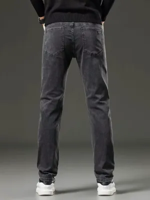 Men's Charcoal Grey Slim-Fit Jeans — view 3
