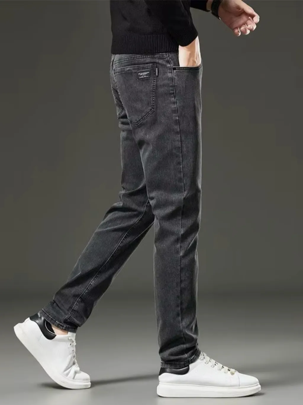 Men's Charcoal Grey Slim-Fit Jeans — endless ways to style it