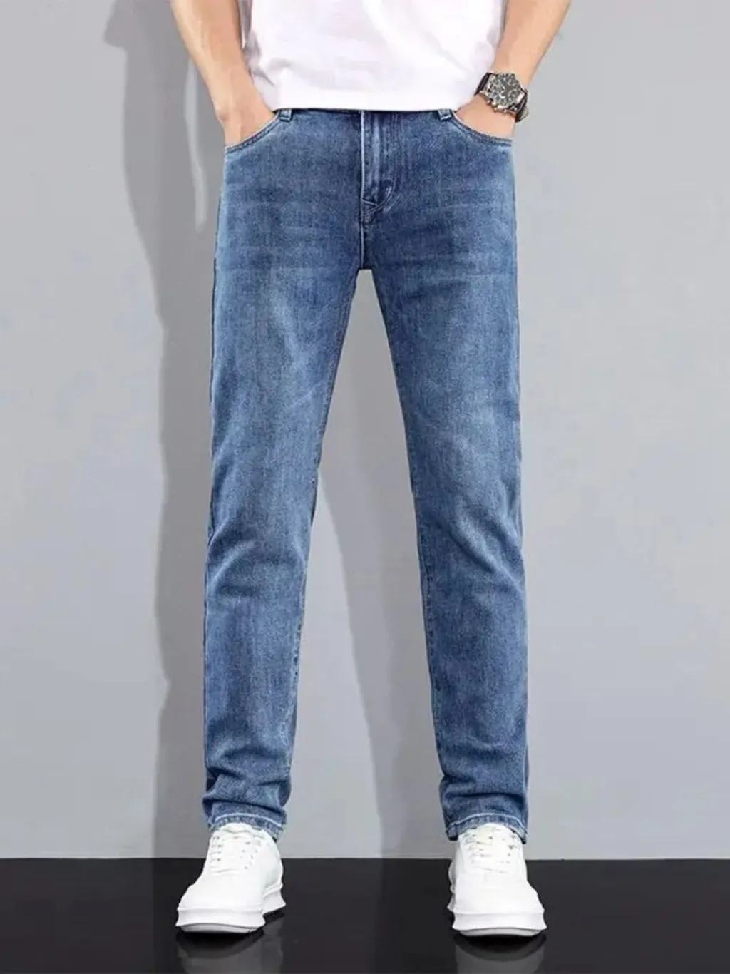 Men's Classic Blue Slim-Fit Jeans — a pair designed to be worn everywhere