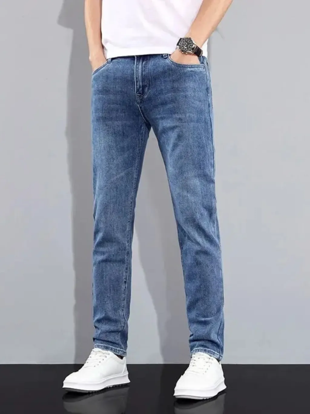 Men's Classic Blue Slim-Fit Jeans — quality denim, made to last