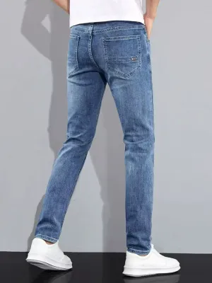 Men's Classic Blue Slim-Fit Jeans — view 4